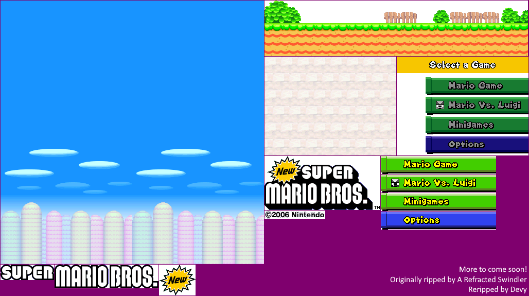 New Super Mario Bros. - Title Screen
