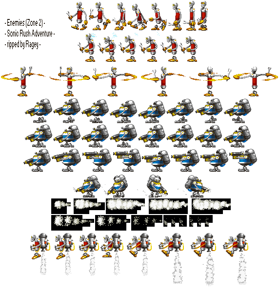 Sonic Rush Adventure - Baddies (Zone 2 - Machine Labyrinth)