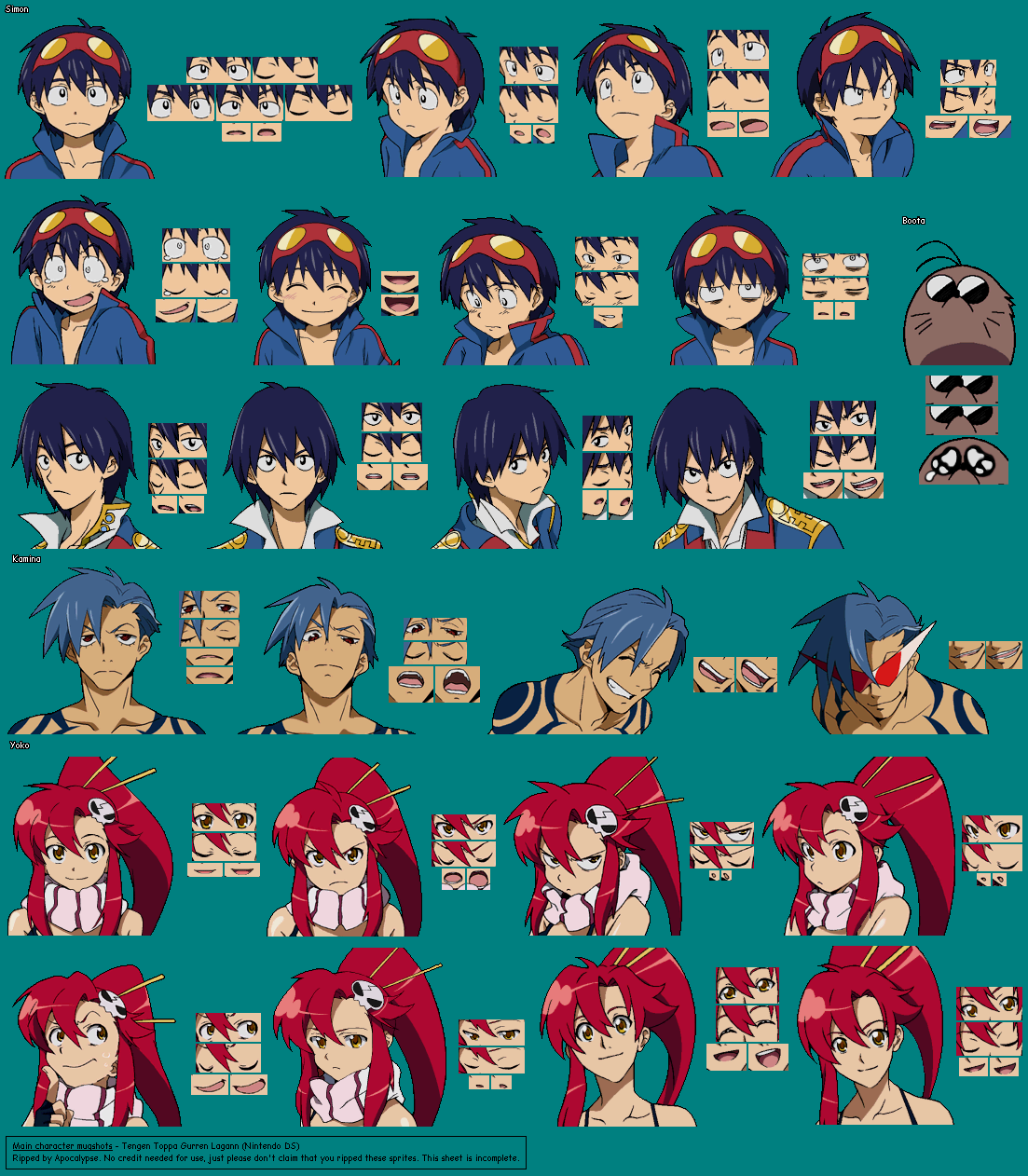 Tengen Toppa Gurren Lagann - Main Mugshots