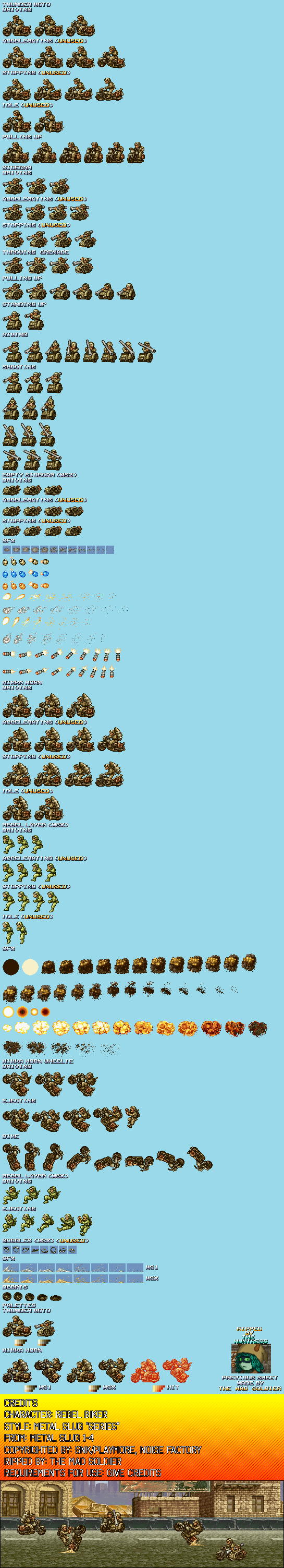 Metal Slug 3 - Rebel Biker