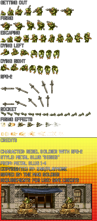 Metal Slug 3 - Rebel Soldier (RPG-2)