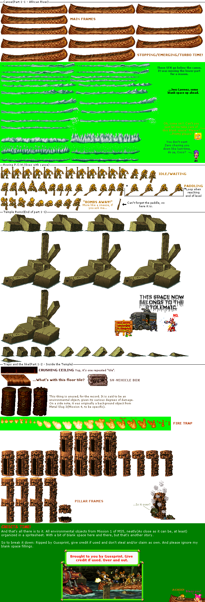 Metal Slug 5 - Mission 1 Environmental Objects