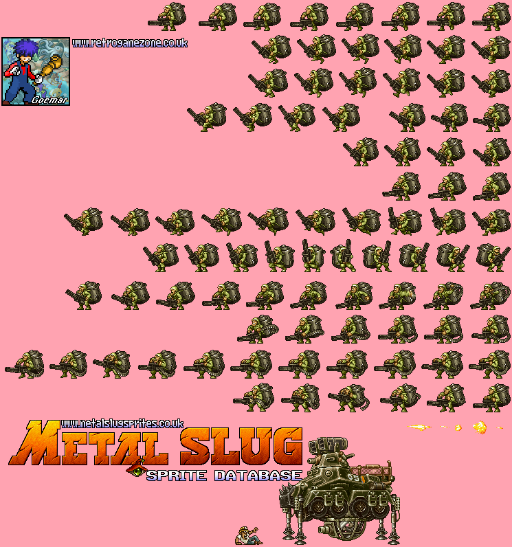Metal Slug 7 / Metal Slug XX - Rebel Soldier (Mini-Gun)