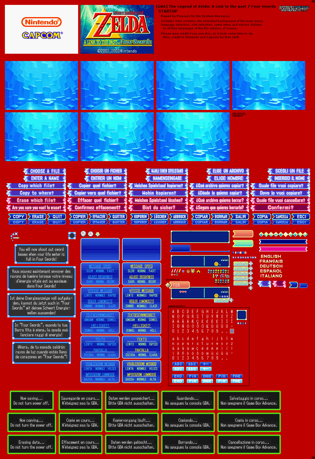 The Legend of Zelda: Four Swords - Introduction & File Select