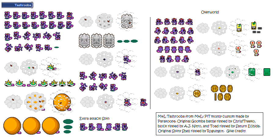 Mario & Luigi Customs - Tashrooba (Mario & Luigi: Superstar Saga-Style)