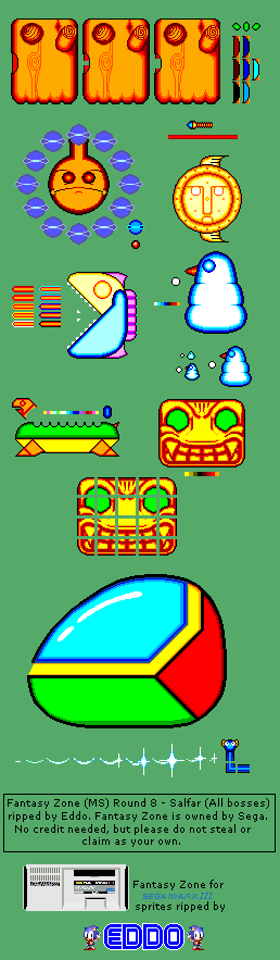 Fantasy Zone - Bosses