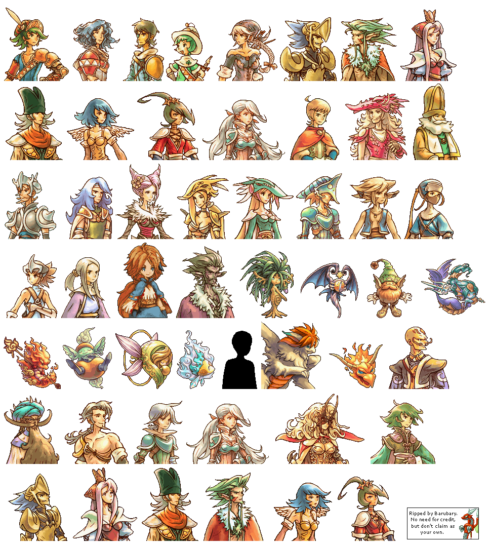 Heroes of Mana - Mugshots