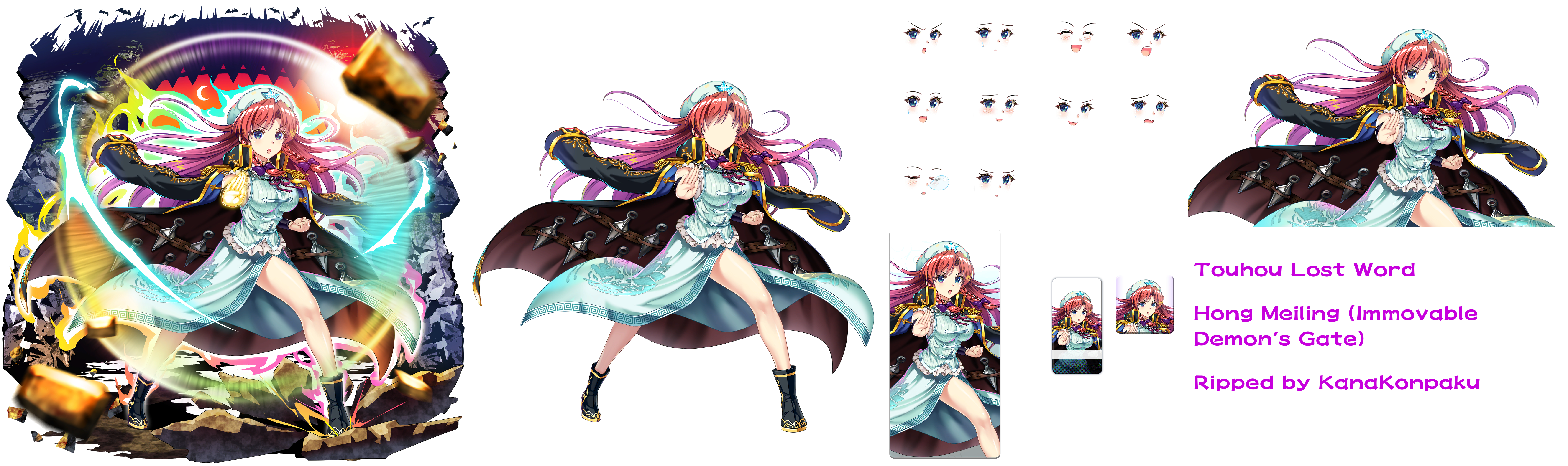Touhou LostWord - Hong Meiling (Immovable Demon's Gate)