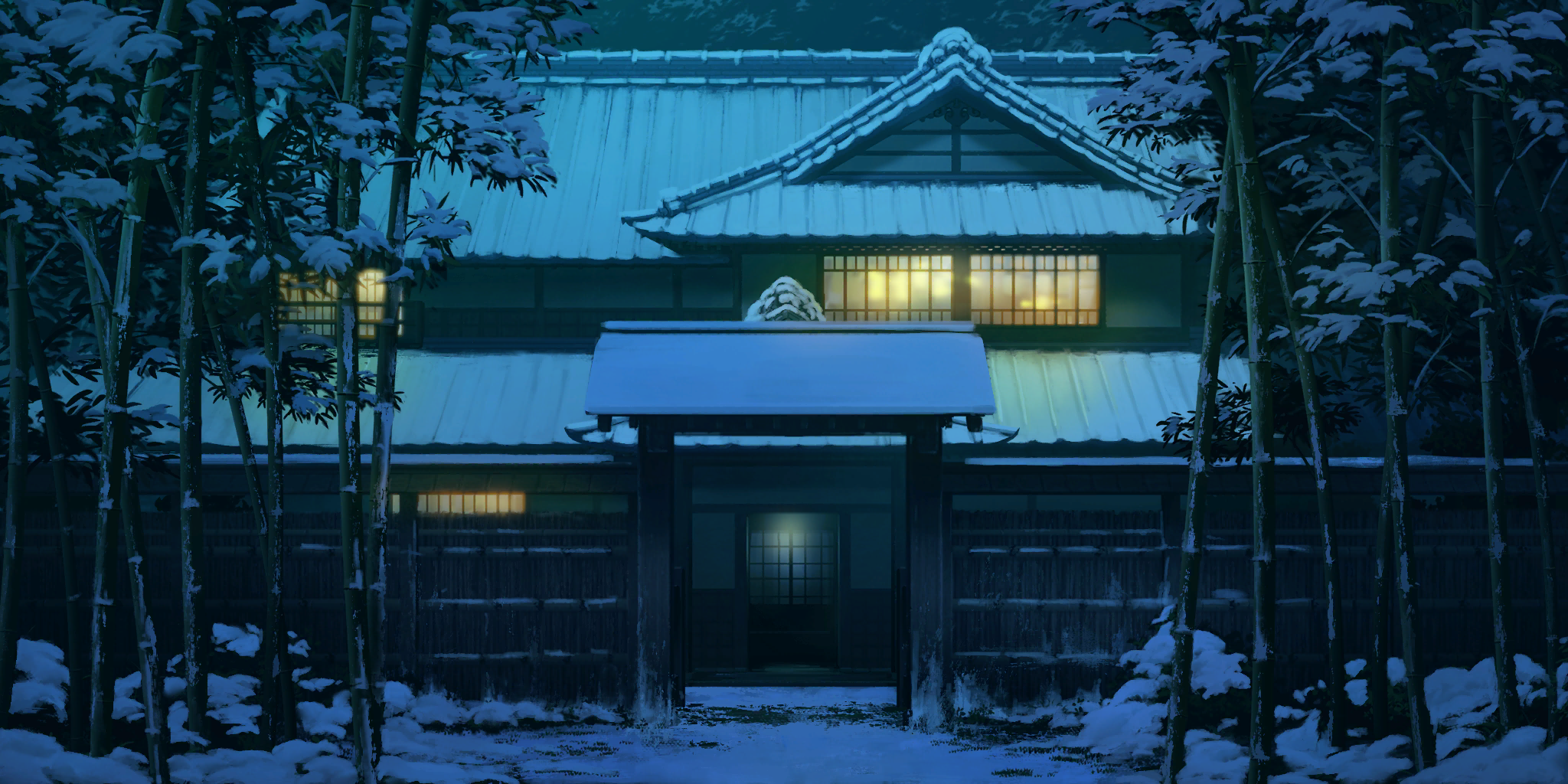 Touhou LostWord - Eintei (Winter, Night)