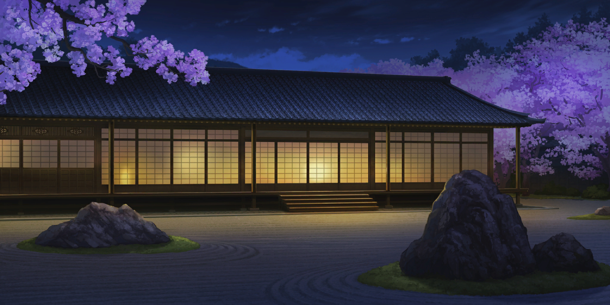 Touhou LostWord - Hakugyokurou Grounds (Night)