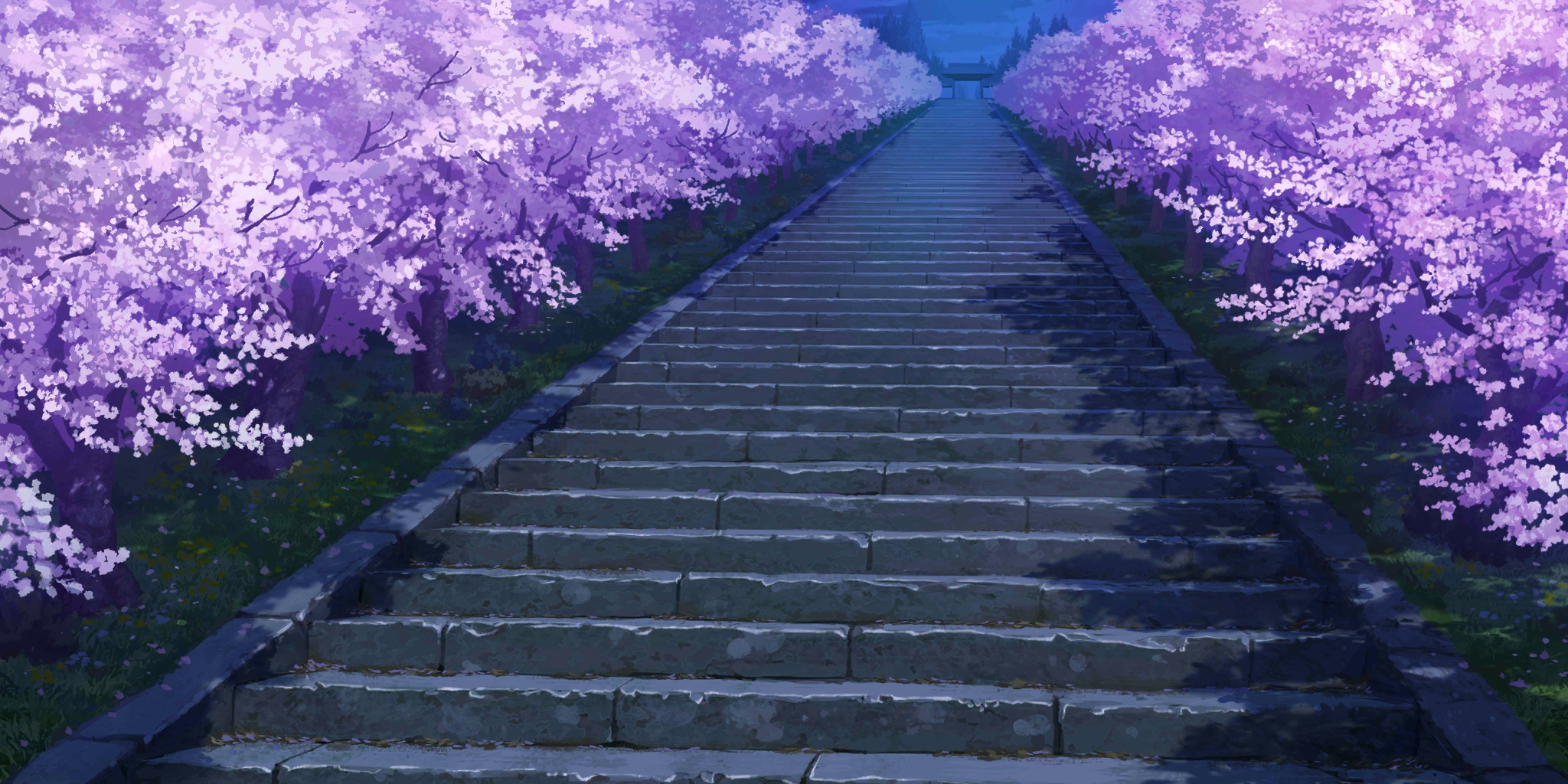 Hakugyokurou Staircase (Night)