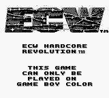 ECW Hardcore Revolution - Game Boy Error Message