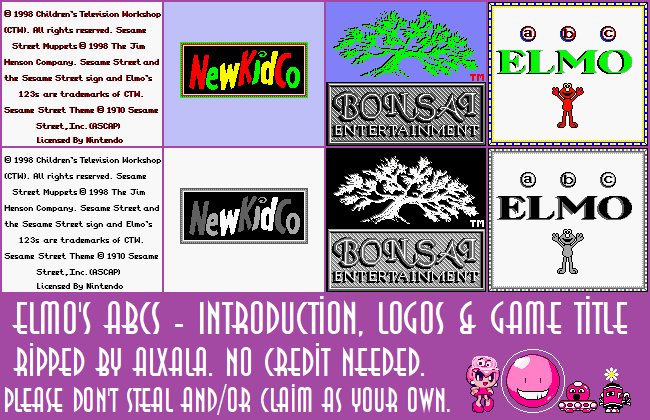 Elmo's ABCs - Introduction, Logos & Game Title