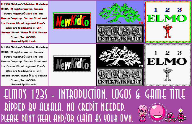 Elmo's 123s - Introduction, Logos & Game Title