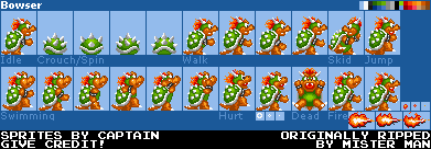 Bowser (Super Mario Bros. 1 SNES-Style)