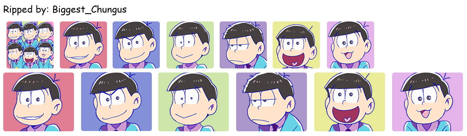 Matsuno Family Dependents - Icons (Characters)