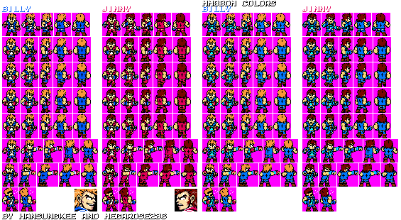 Billy and Jimmy (Neon, Mega Man 8-bit Deathmatch-Style)