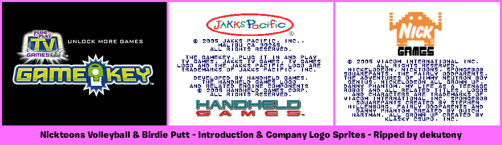 Nicktoons Volleyball & Birdie Putt - Introduction & Company Logos