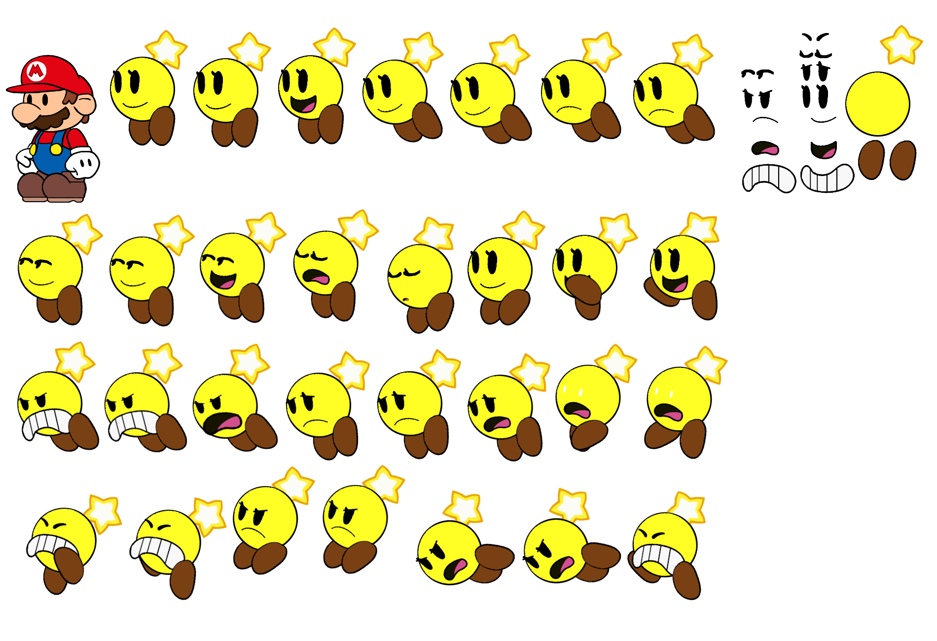 Custom / Edited - Mario & Luigi Customs - Starlow (Paper Mario-Style