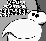 Alfred's Adventure - Game Boy Error Message