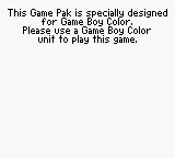 Game Boy Error Message