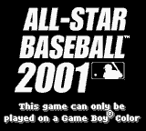 All Star Baseball 2001 - Game Boy Error Message