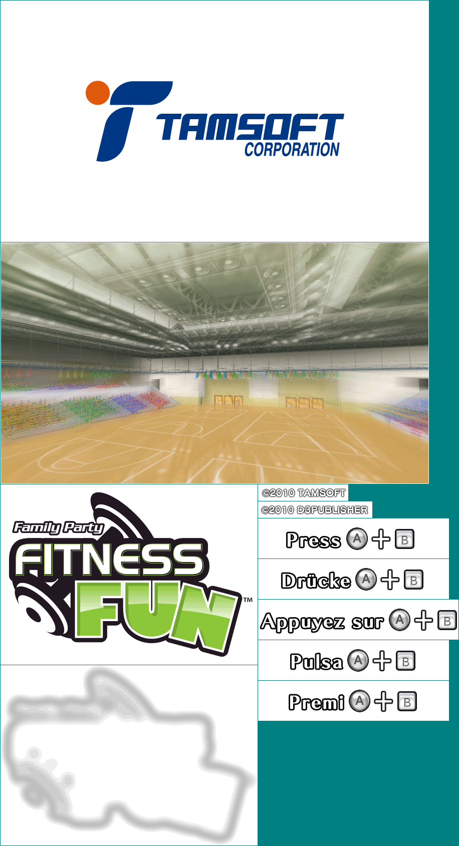 Family Party: Fitness Fun - Title Screen