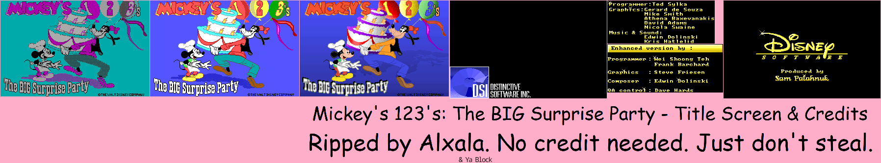 Title Screen & Credits