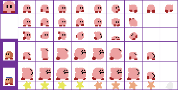 Kirby (Atari 2600-Style)