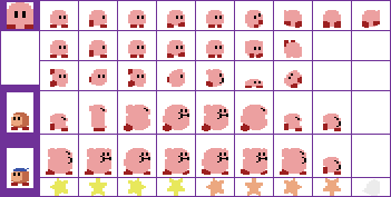 Kirby Customs - Kirby (Atari 2600-Style)