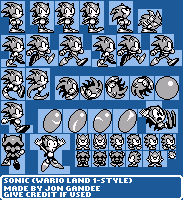 Sonic (Wario Land 1-Style)