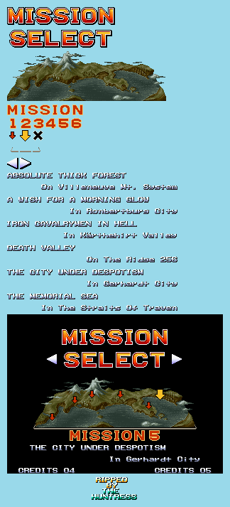 Mission Select (Neo Geo CD)