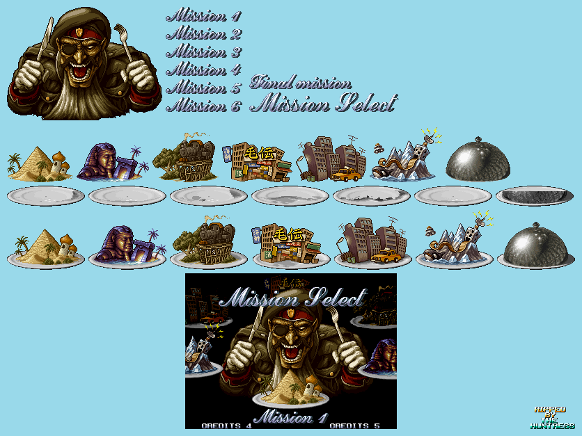 Metal Slug 2 / Metal Slug X - Mission Select (Neo Geo CD)