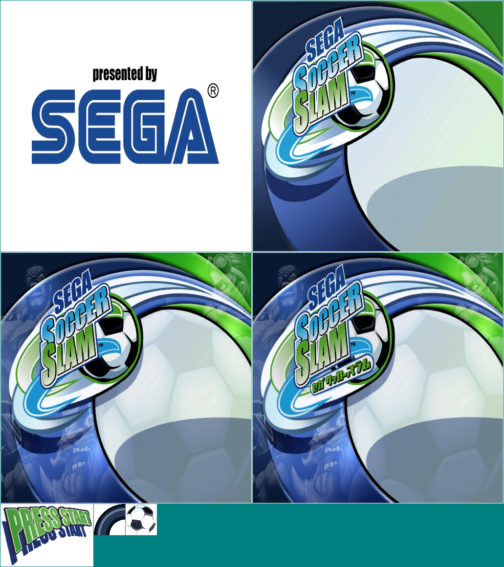 Sega Soccer Slam - Title Screen