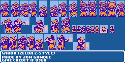 Wario Customs - Wario (Zelda 2-Style)