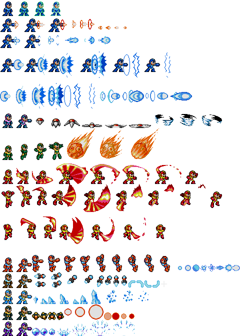 Mega Man 8 Weapons (Wily Wars-Styled)