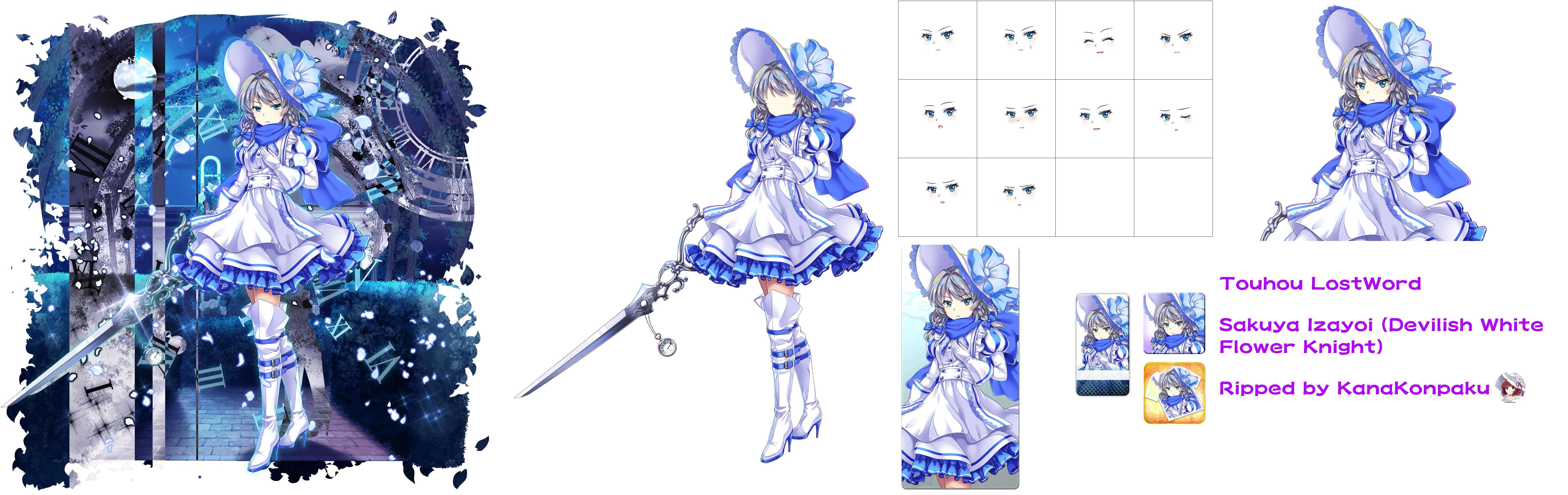 Touhou LostWord - Sakuya Izayoi (Devilish White Flower Knight)