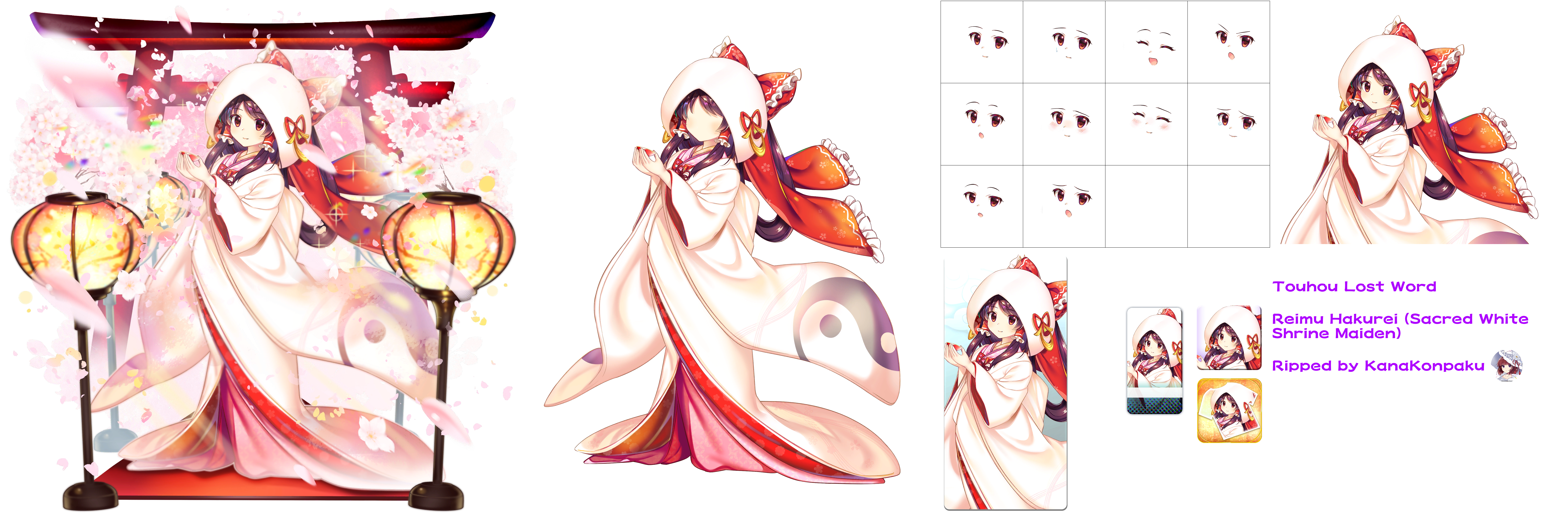 Touhou LostWord - Reimu Hakurei (Sacred White Shrine Maiden)