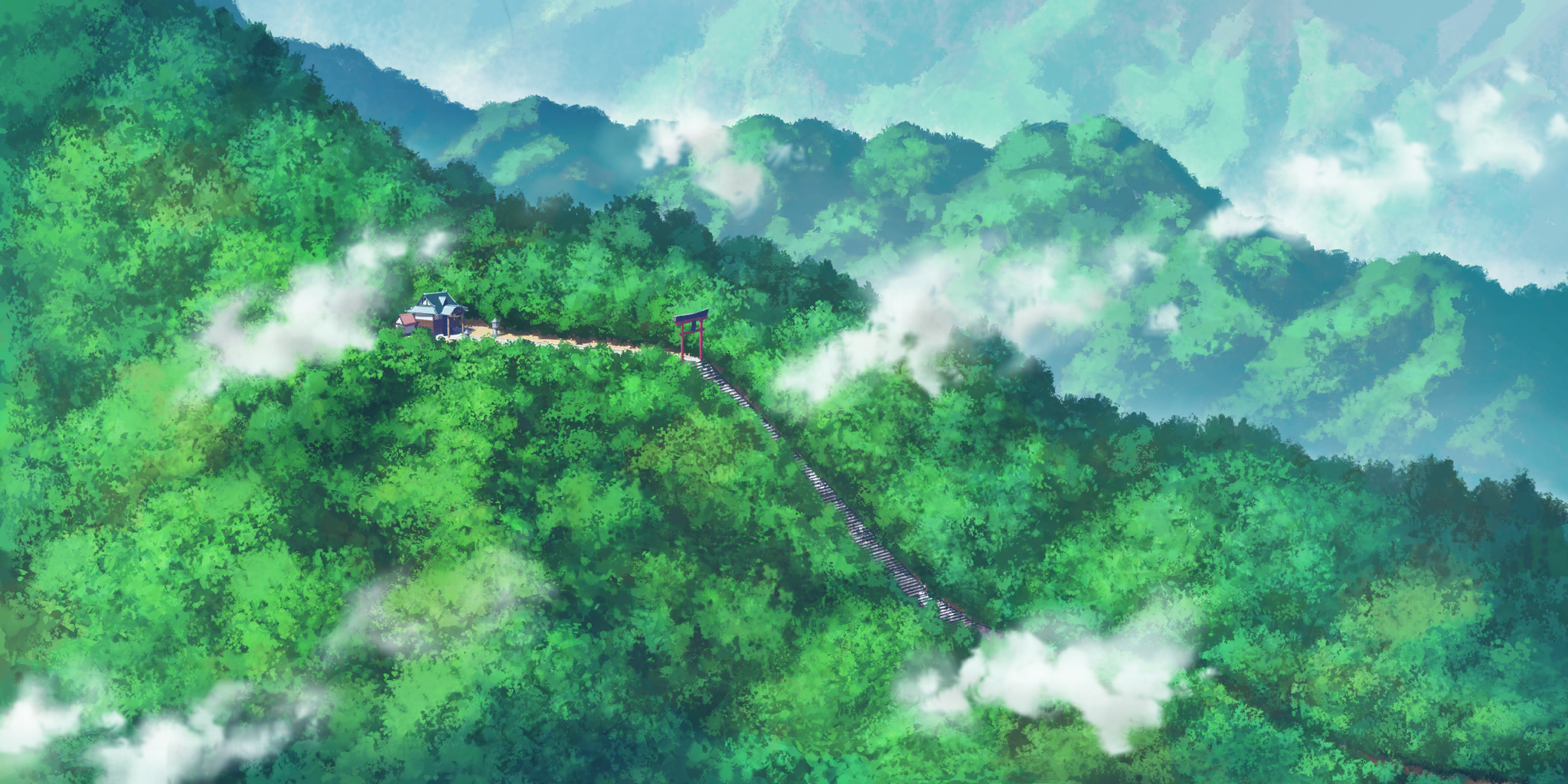 Above the Hakurei Shrine (Battle)