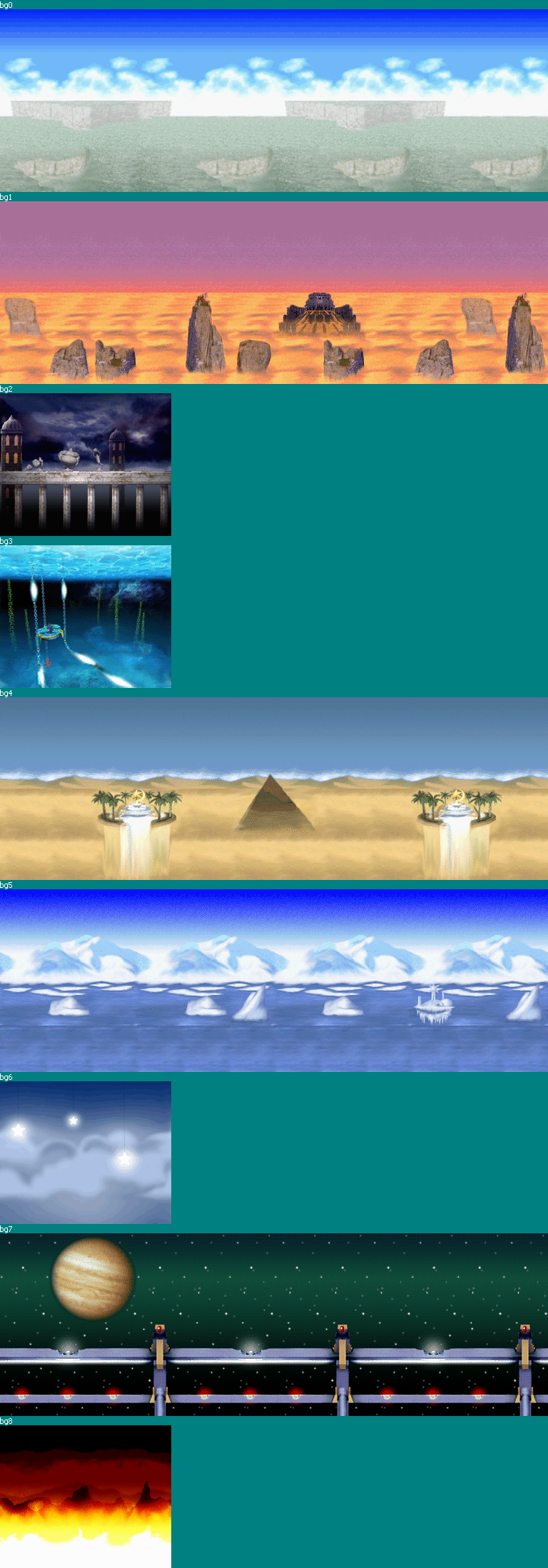 Super Monkey Ball Jr. - Backgrounds