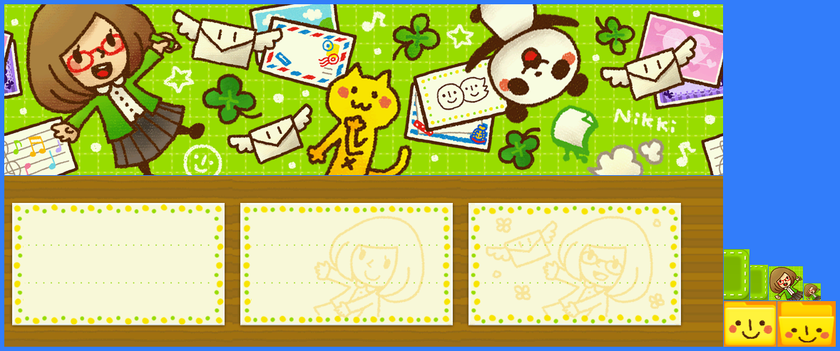 Nintendo 3DS Themes - Swapnote: Nikki and Friends