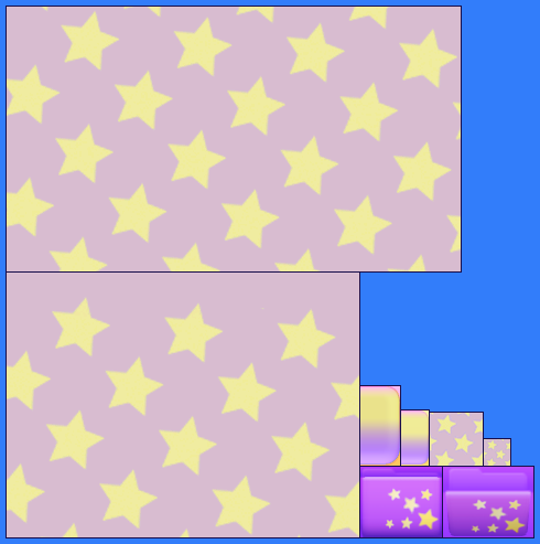 Stars: Yellow & Purple