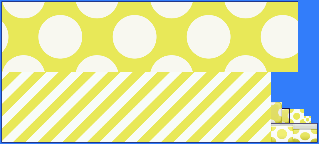 Nintendo 3DS Themes - Dots & Stripes: Yellow & White