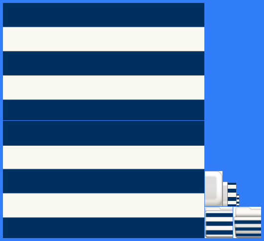 Nintendo 3DS Themes - Stripes: Blue & White