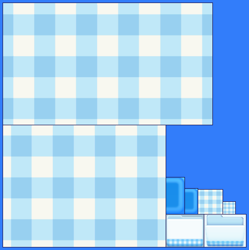 Gingham: Aqua Blue