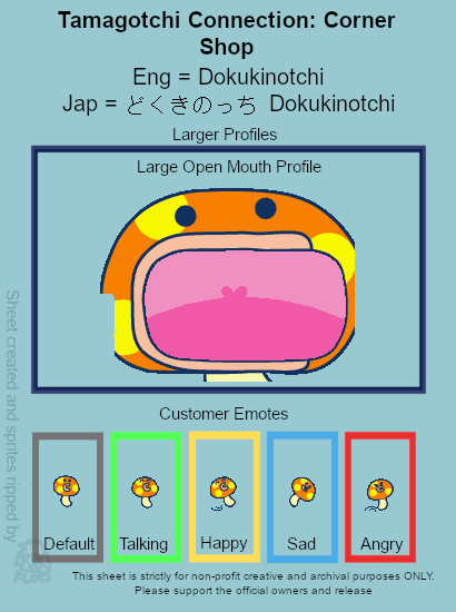Tamagotchi Connection: Corner Shop - Dokukinotchi