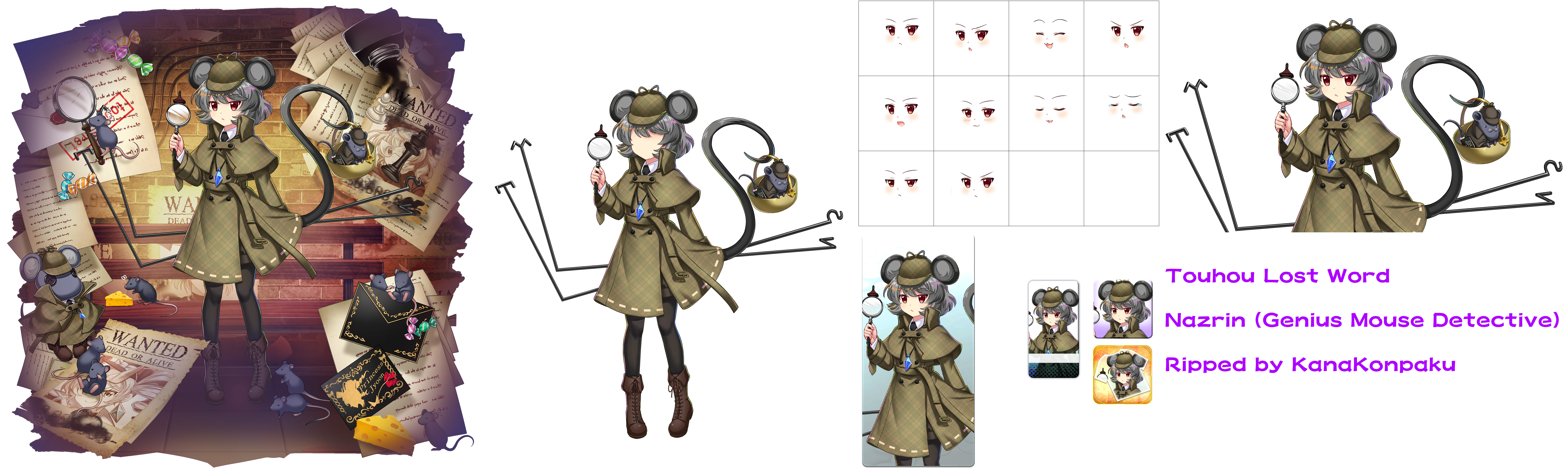 Touhou LostWord - Nazrin (Genius Mouse Detective)