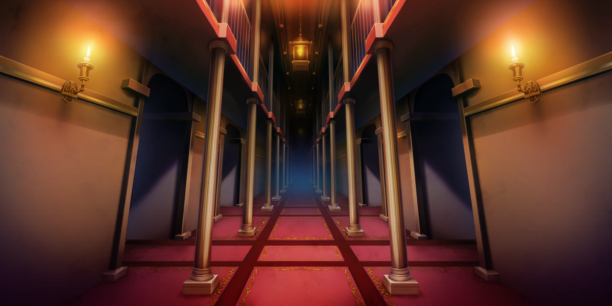 Touhou LostWord - Scarlet Devil Mansion Hallway (Alt)
