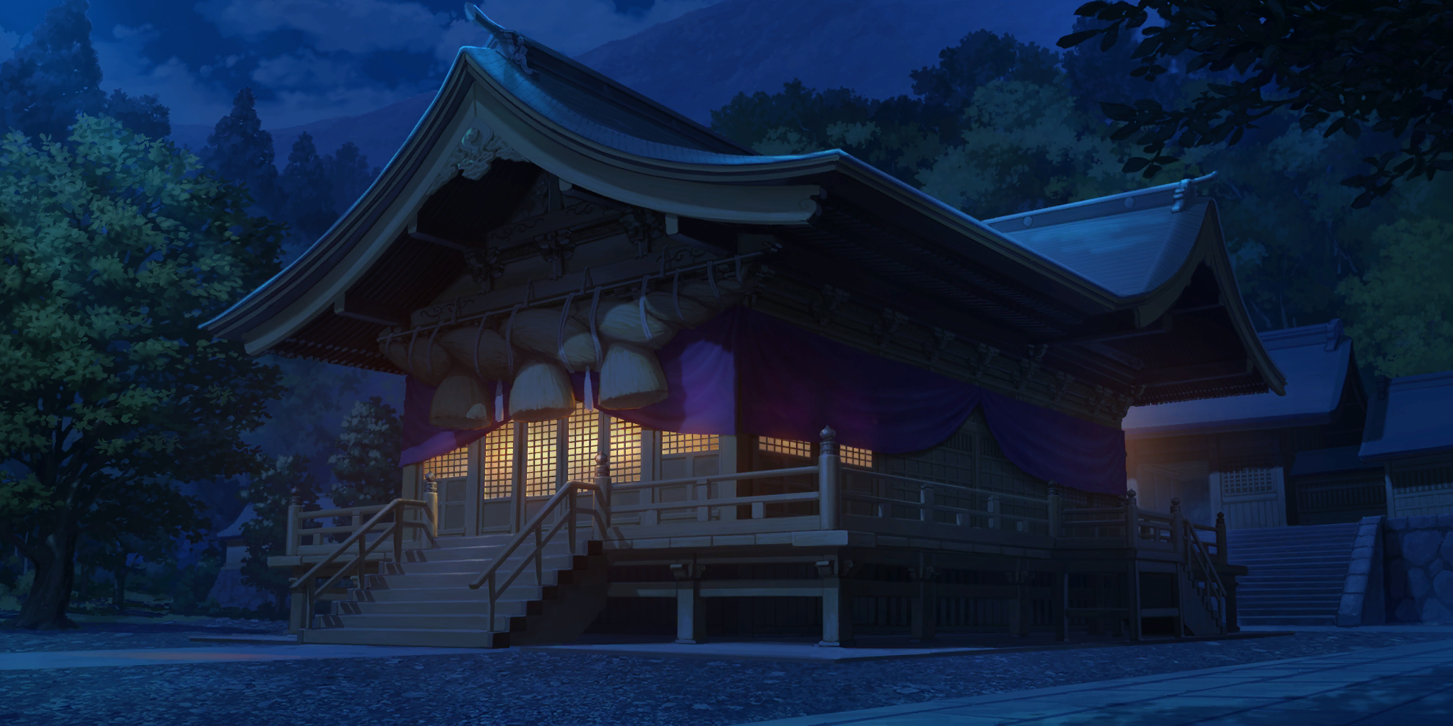 Touhou LostWord - Moriya Shrine (Night)