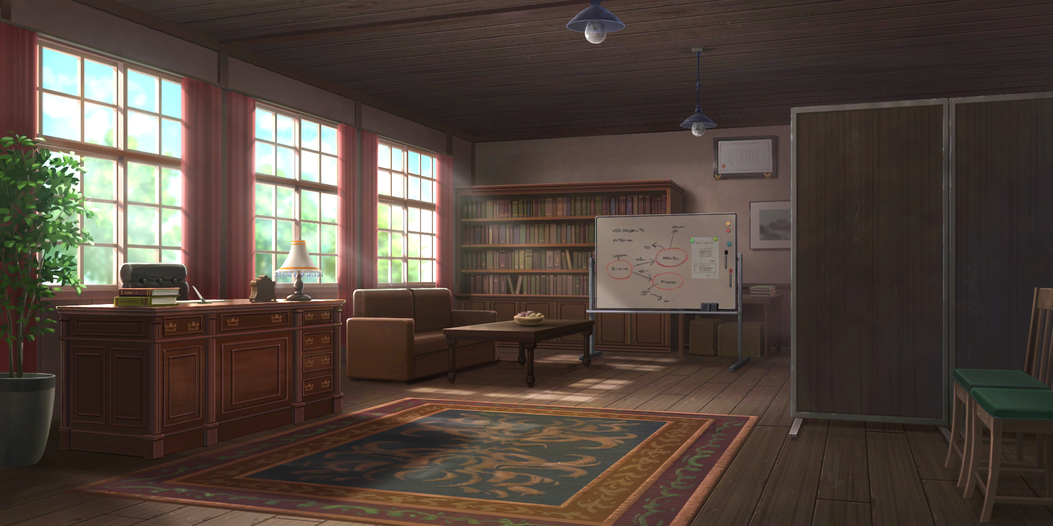 Touhou LostWord - Hakurei School Faculty Lounge